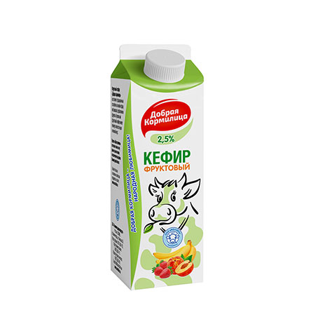 Кефир Фруктовый 2,5% "Добрая кормилица" Кефир Фруктовый 2,5% "Добрая кормилица"