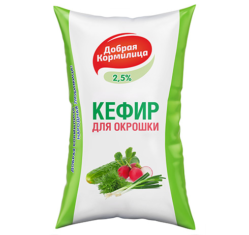 Кефир для окрошки 2,5% "Добрая кормилица" Кефир для окрошки 2,5% "Добрая кормилица"
