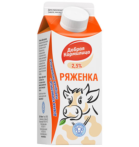 Ряженка 2,5% "Добрая кормилица" Ряженка 2,5% "Добрая кормилица"