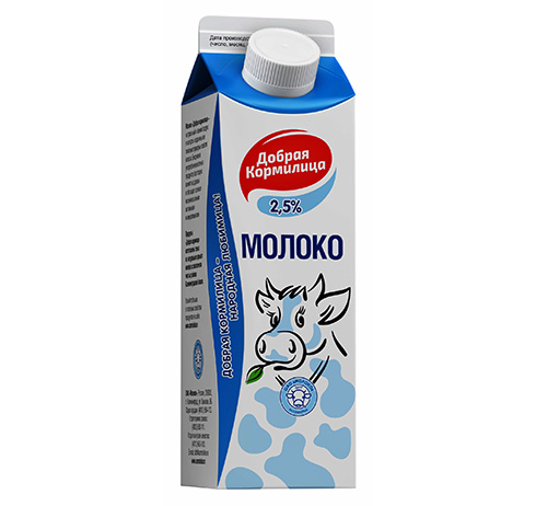 Молоко 2,5% "Добрая кормилица" Молоко 2,5% "Добрая кормилица"