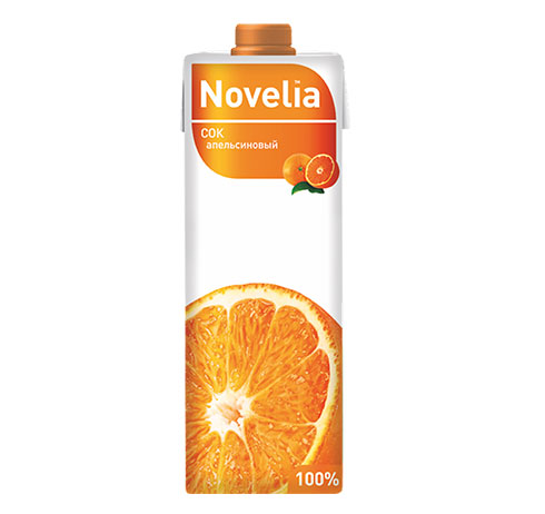 Сок "Novelia" Апельсиновый 100% Сок "Novelia" Апельсиновый 100%