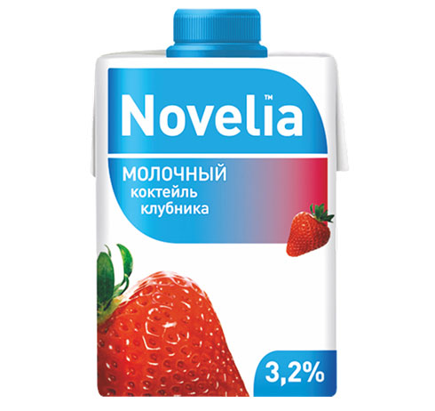 Молочный коктейль "Novelia" Клубника Молочный коктейль "Novelia" Клубника